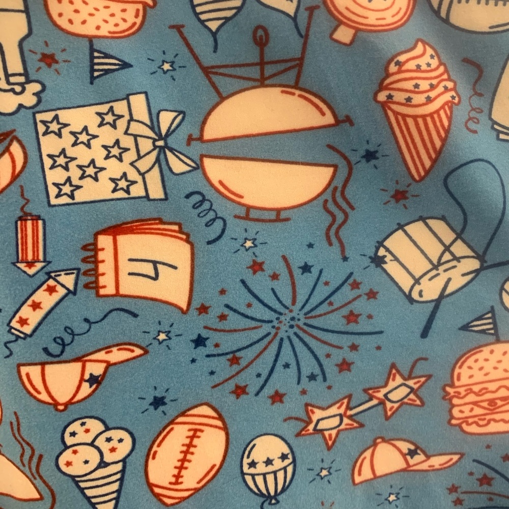 LuLaRoe July 4 Leggings TC